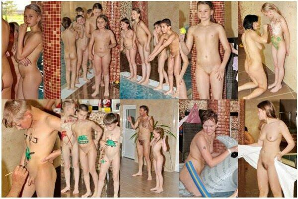 Group photos of nudists in the pool - Purenudism photo Group photos of nudists in the pool - Purenudism photo