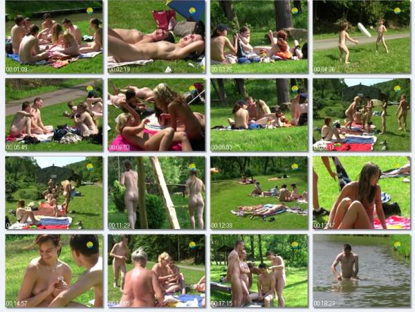 FKK video family naturism - Bathing in a Bahnak FKK video family naturism - Bathing in a Bahnak