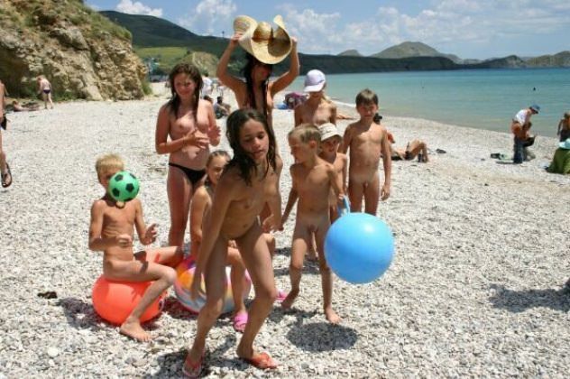 European family nudism of a photo European family nudism of a photo