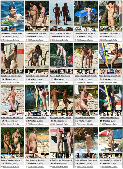 FKK club- photo of nudists of America and Russia