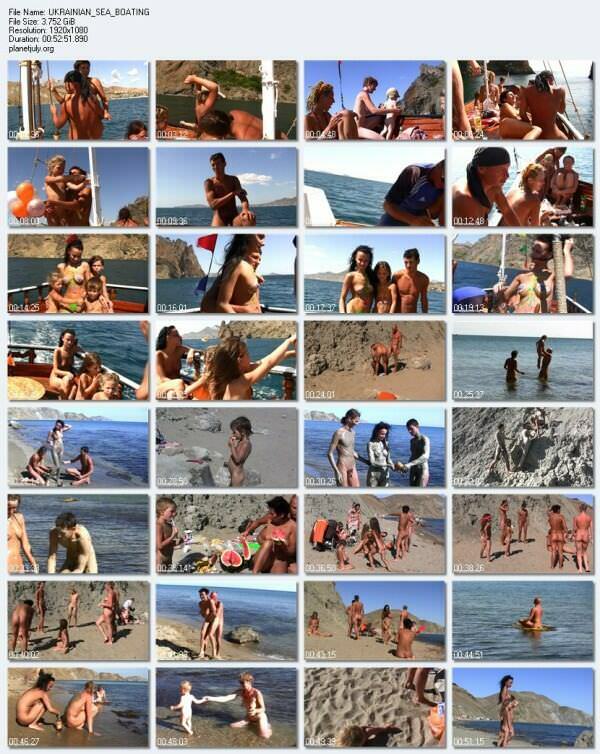 Nudists by the boat in the high sea (HD Video, 1080p) Nudists by the boat in the high sea (HD Video, 1080p)
