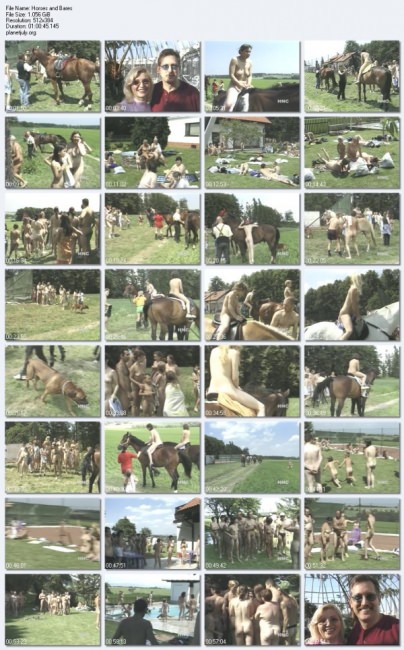 Young nudists in nature learn to ride on horseback video Young nudists in nature learn to ride on horseback video